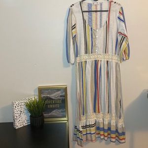 Zara Long Striped Dress